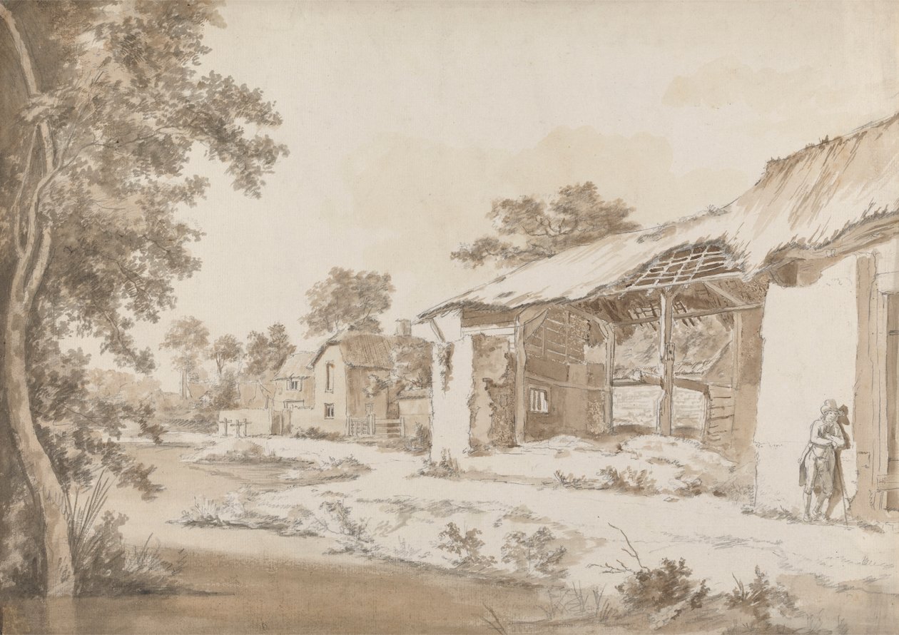 Verfallene Farm in der Nähe von Coombe bei Gittisham in Devonshire, drei Meilen von Honiton, Devon von Hendrik Frans de Cort
