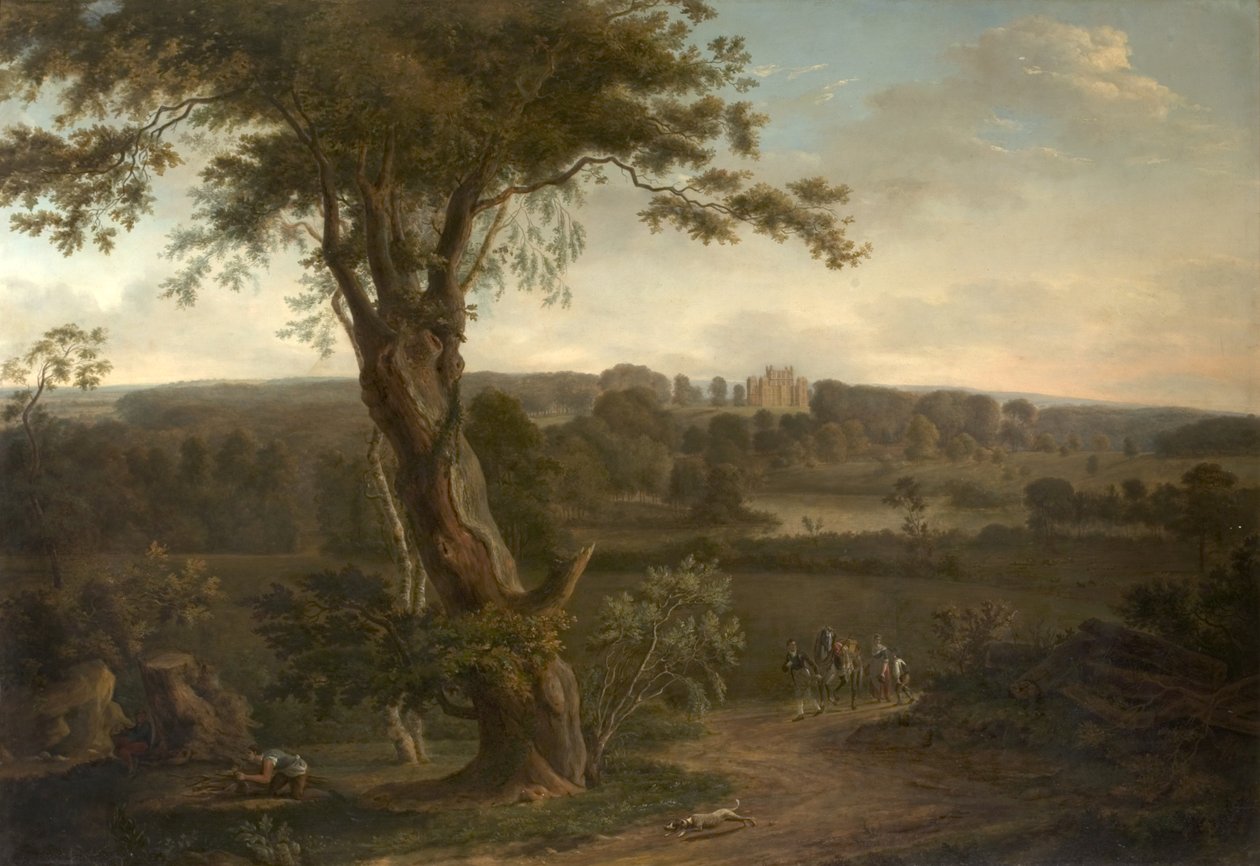 Wollaton Hall Park, Nottingham, 1795 von Hendrik Frans de Cort