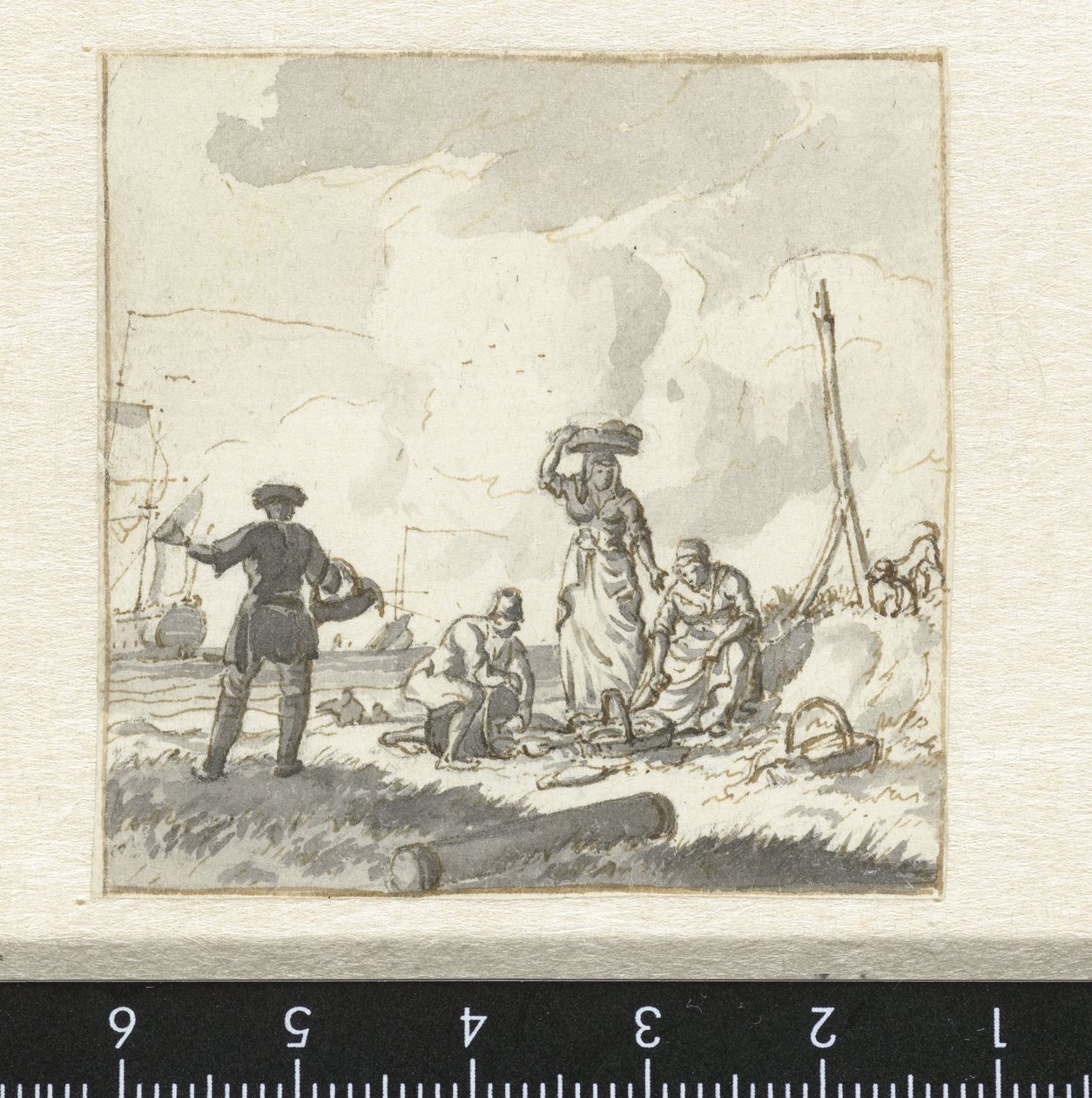 Das Sortieren von Fisch am Strand von Hendrik Kobell