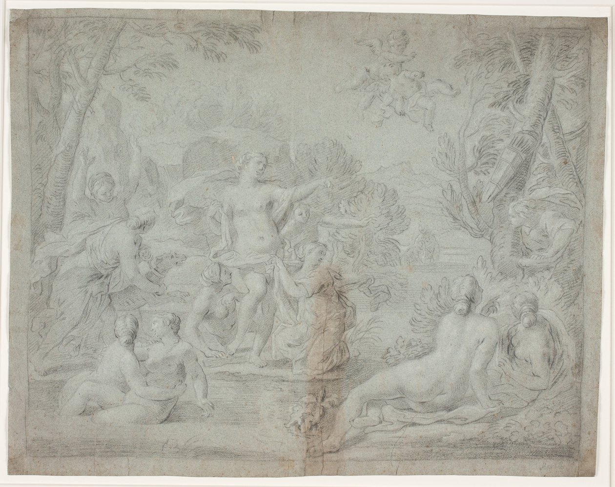 Diana und Aktäon (Ovid, Met., III, 175 ff.) von Hendrik Krock