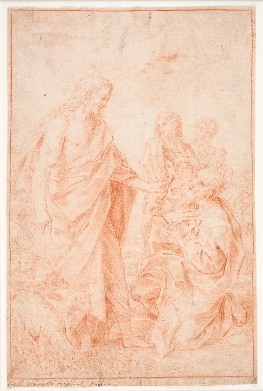 Christus übergibt Petrus die Schlüssel von Hendrik Krock