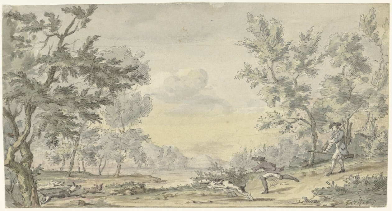 Hasenjagd von Hendrik Meijer