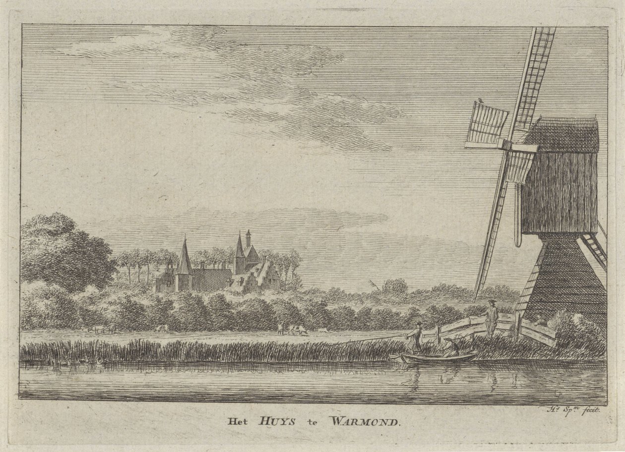 Ansicht von Haus Warmond von Hendrik Spilman