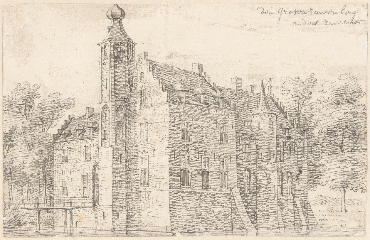Das Schloss Große Ruwenberg bei St. Michielsgestel von Hendrik Spilman