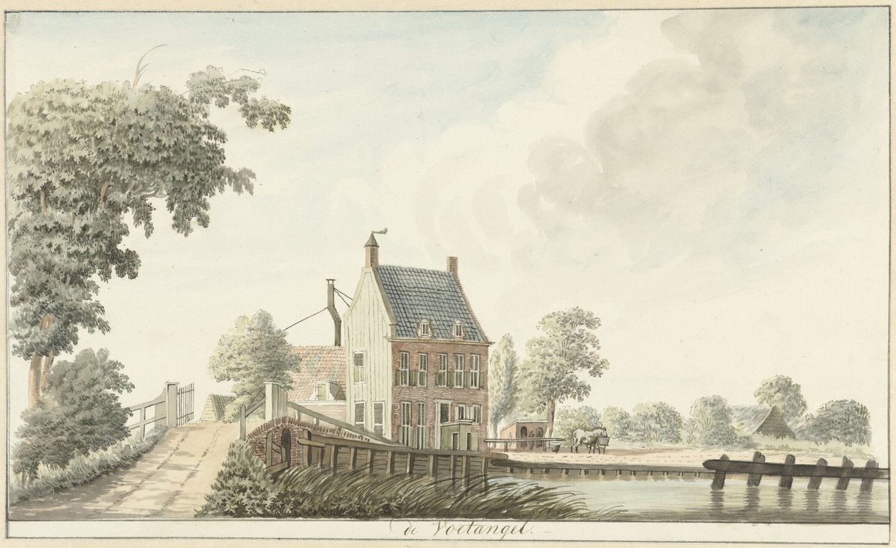 Gasthaus De Voetangel an der Utrechter Treckvaart von Hendrik Tavenier