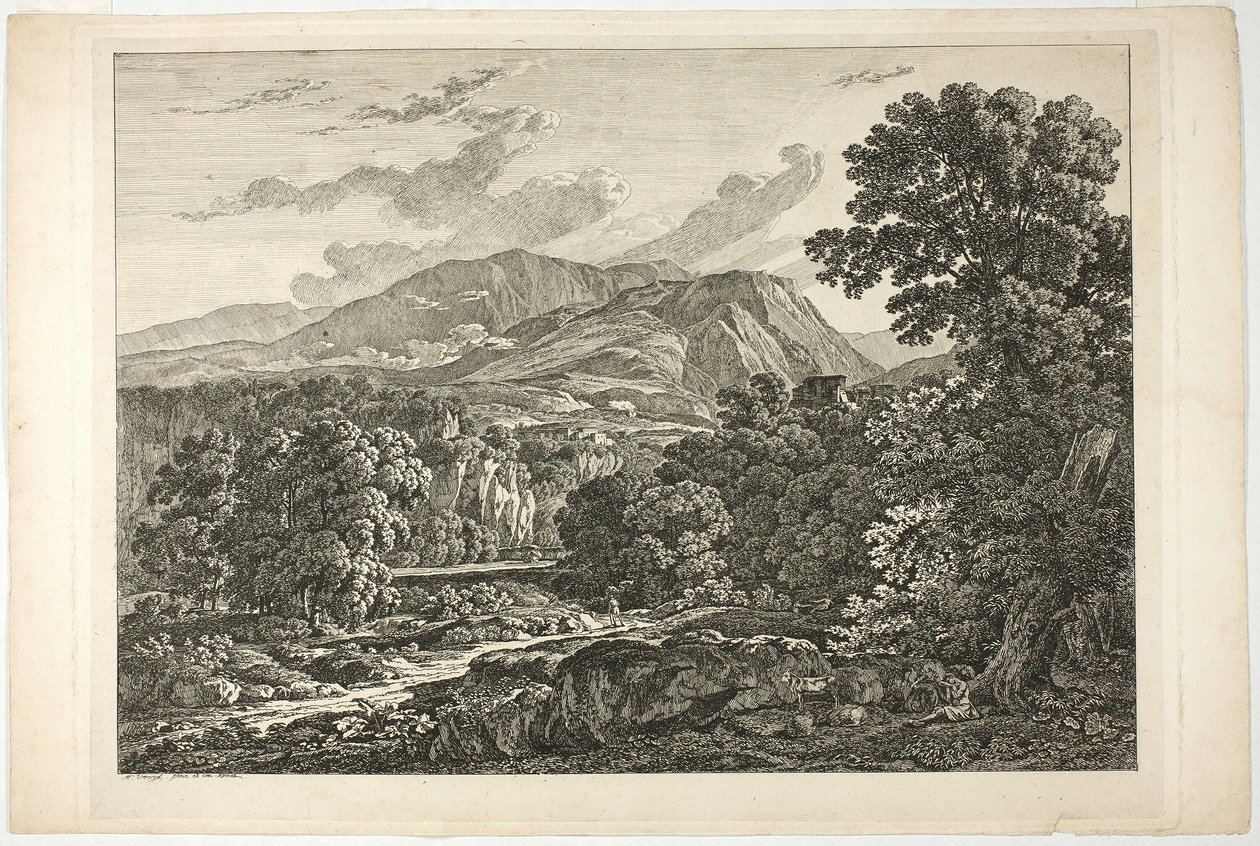 Römische Landschaft von Hendrik Voogd