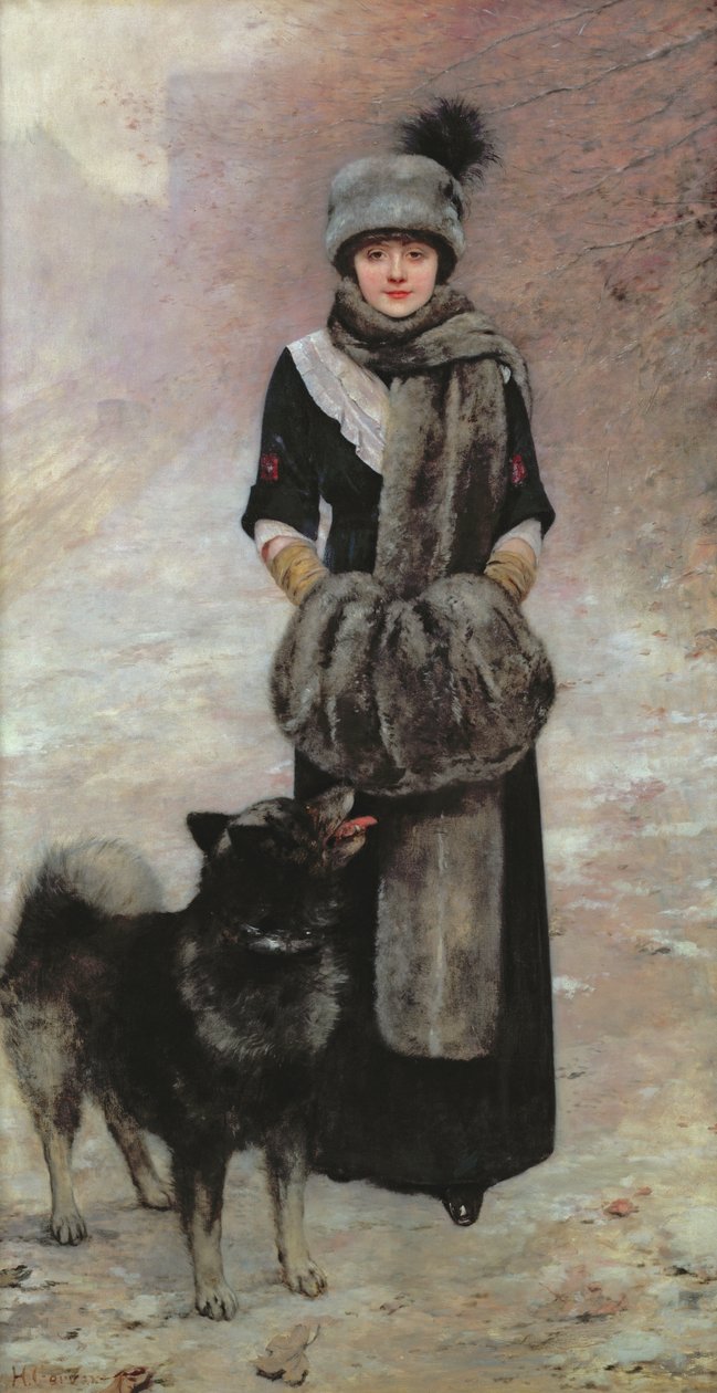 Porträt von Colette Gervex, Tochter des Künstlers, 1910 von Henri Gervex