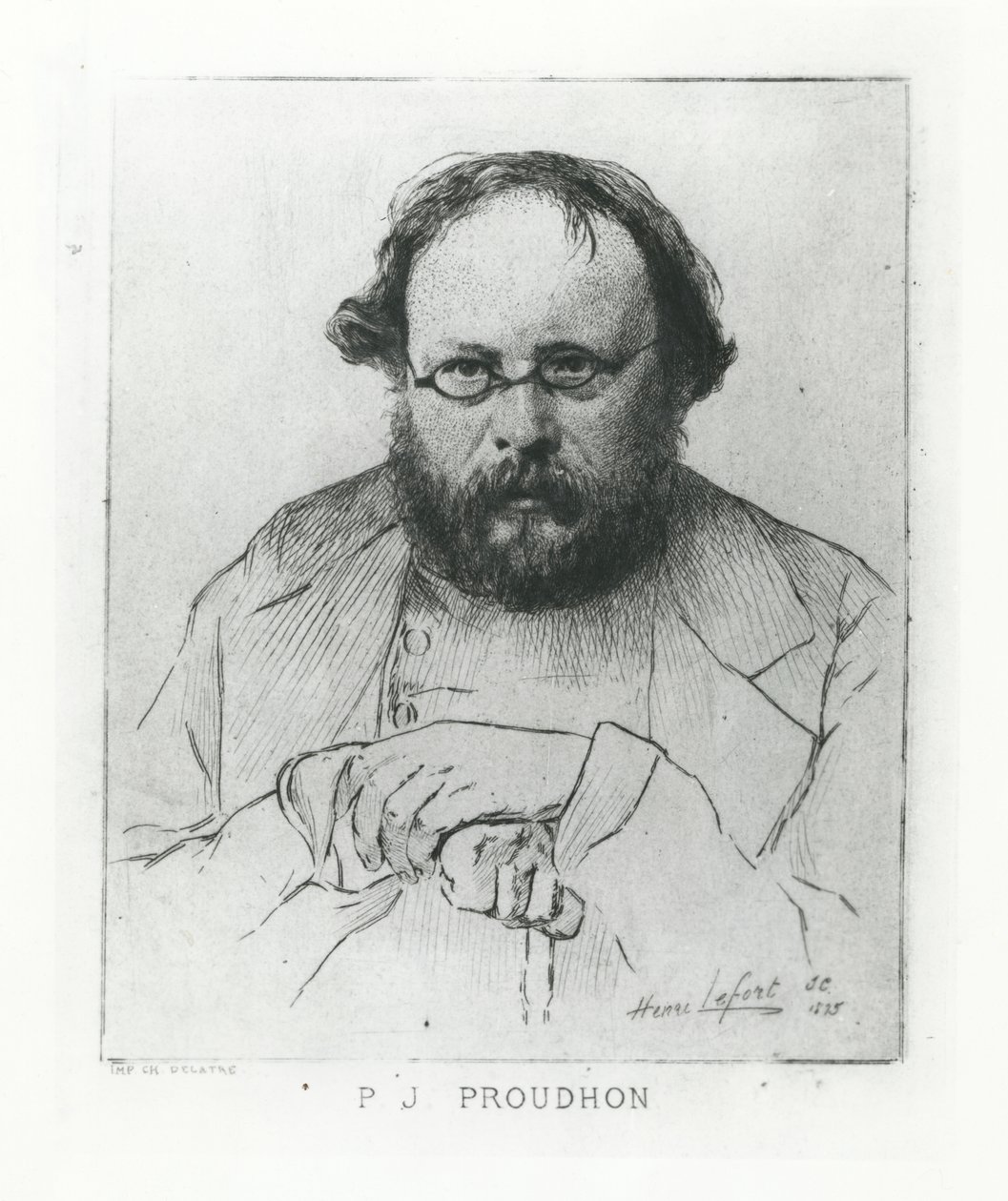Pierre-Joseph Proudhon, 1895 von Henri Lefort