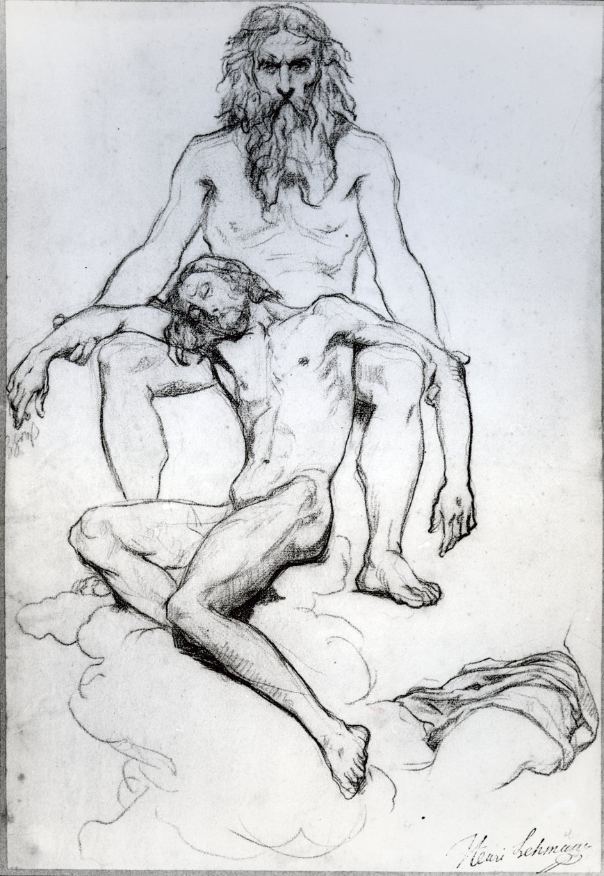 Gott der Vater und Gott der Sohn von Henri Lehmann