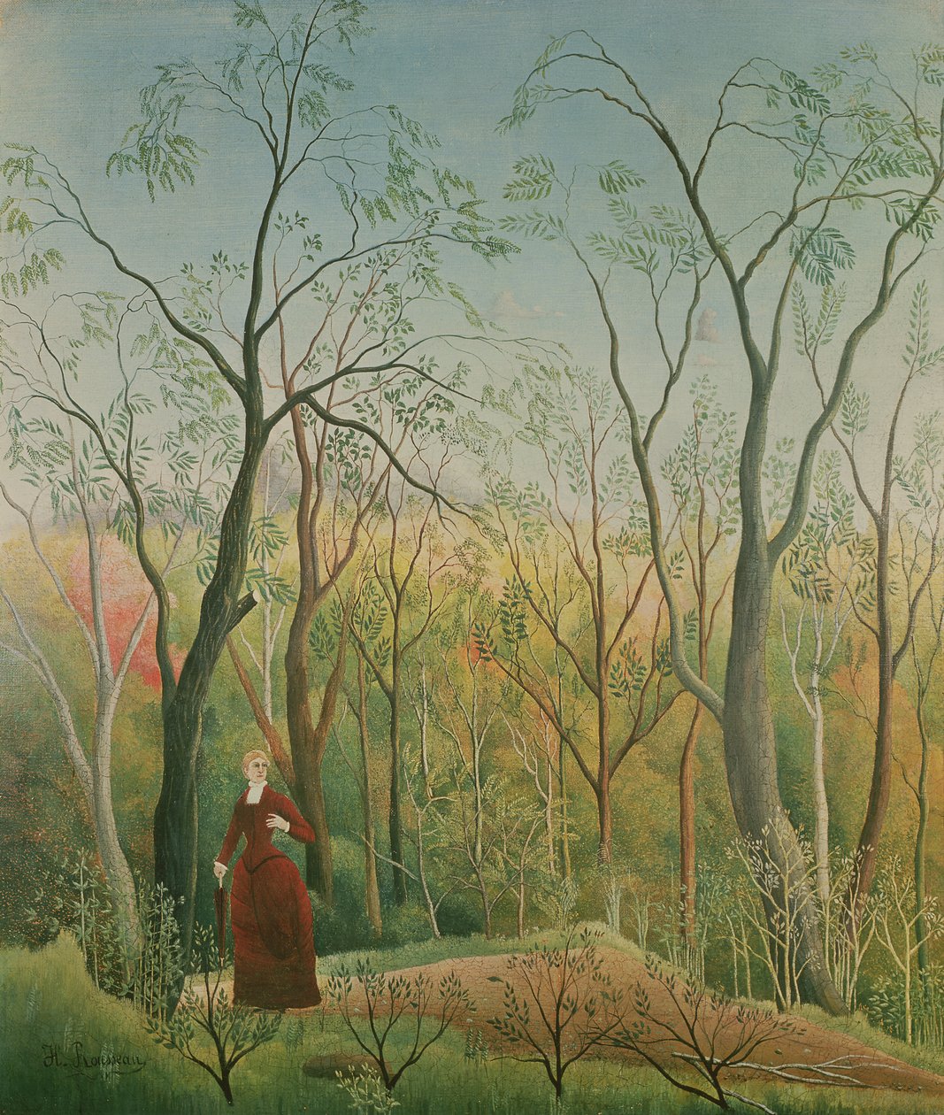 Der Spaziergang im Wald, 1886-90 von Henri Rousseau