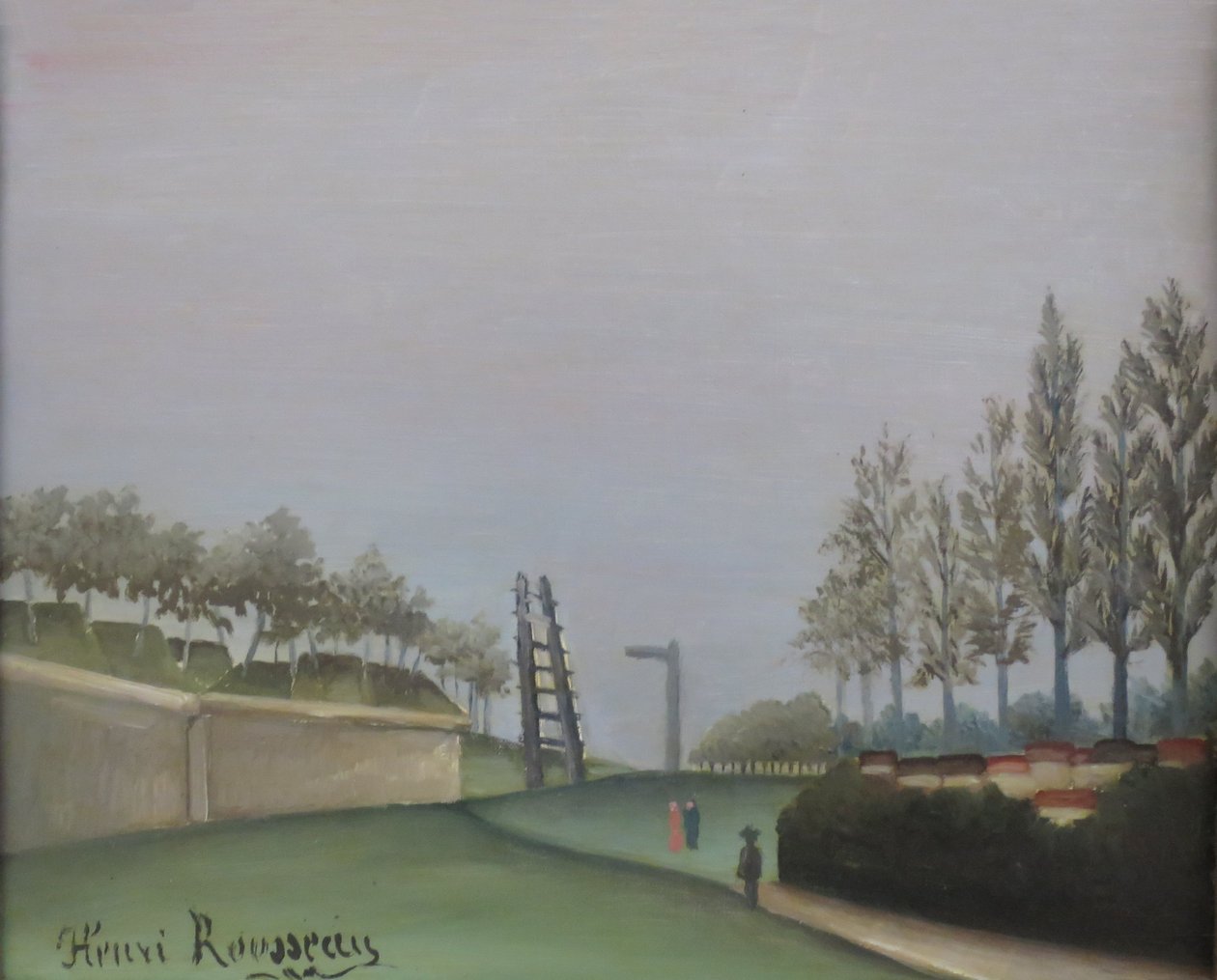 Blick auf die Befestigungen vom Porte de Vanves von Henri Rousseau