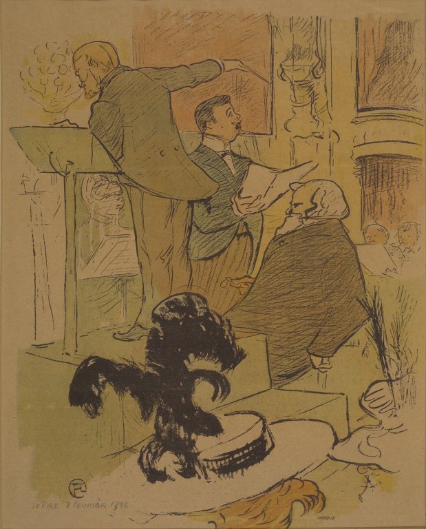 Ambroise Thomas bei einer Probe von Francoise de Rimini aus La Rire von Henri de Toulouse Lautrec