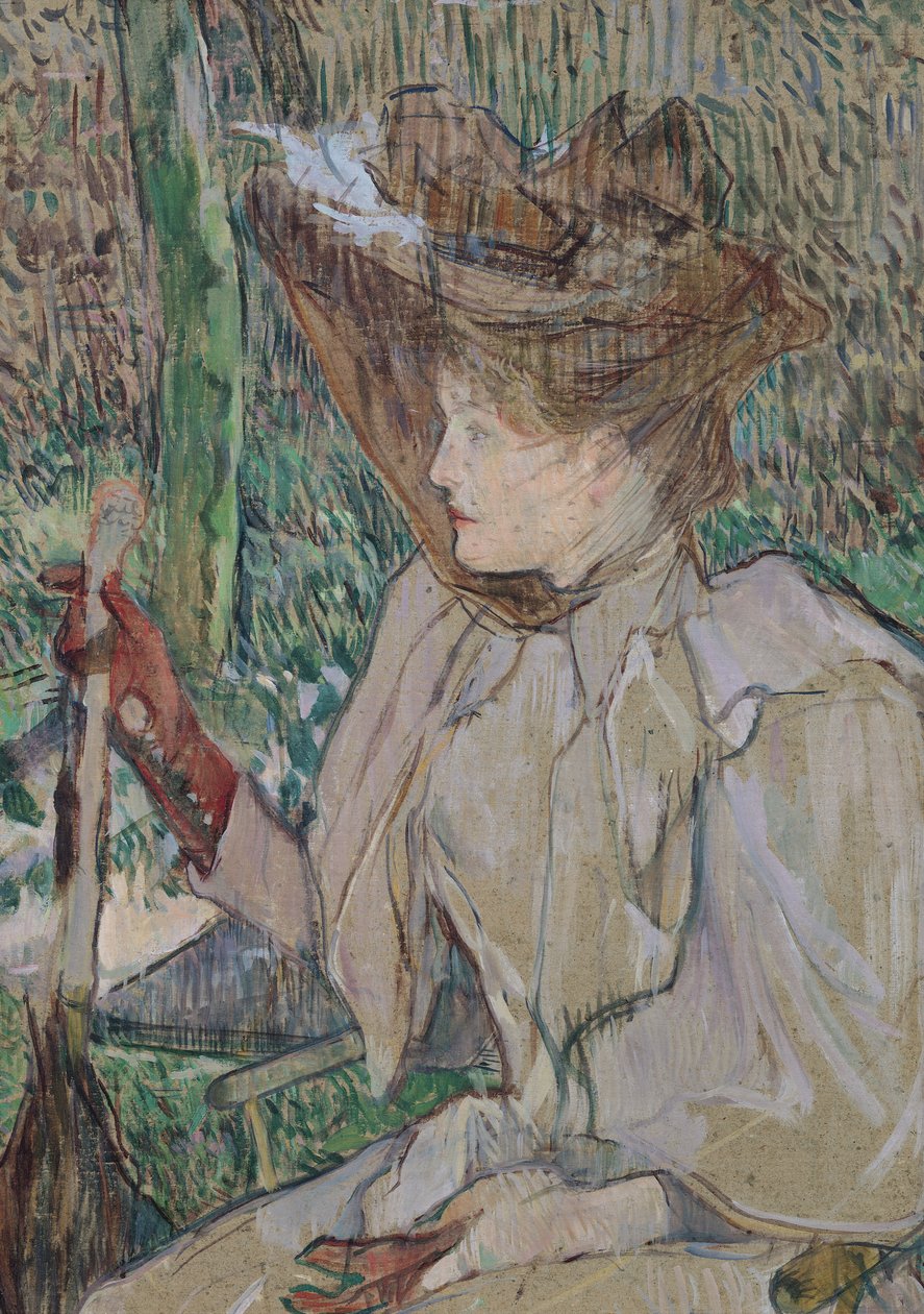 Frau mit Handschuhen, 1891 von Henri de Toulouse Lautrec