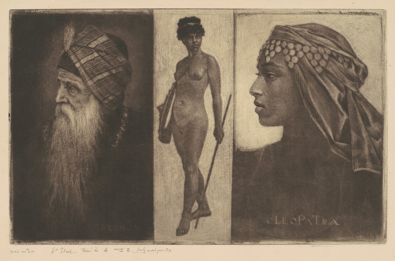 Salomon und Cleopatra von Henri-Charles Guérard