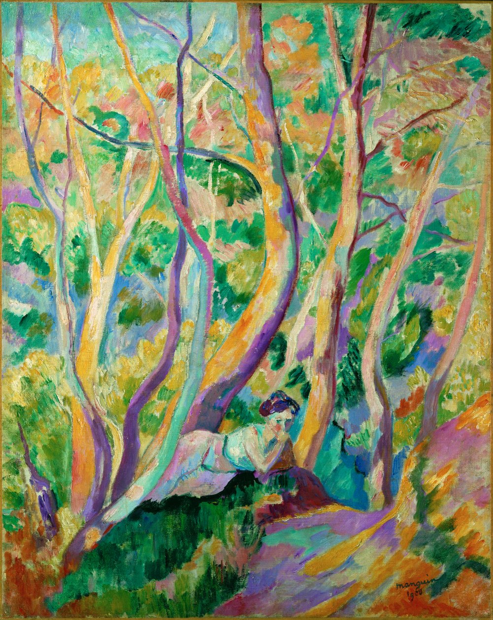 Frau im Wald von Henri-Charles Manguin