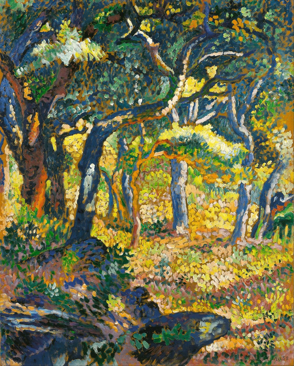 Eine Lichtung in der Provence (Studie) von Henri-Edmond Cross