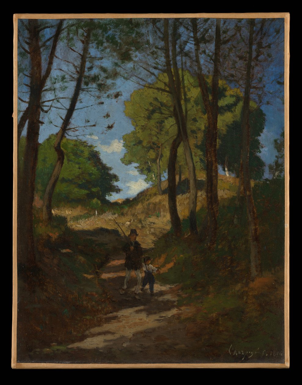 Tannen in Les Trembleaux, nahe Marlotte von Henri-Joseph Harpignies