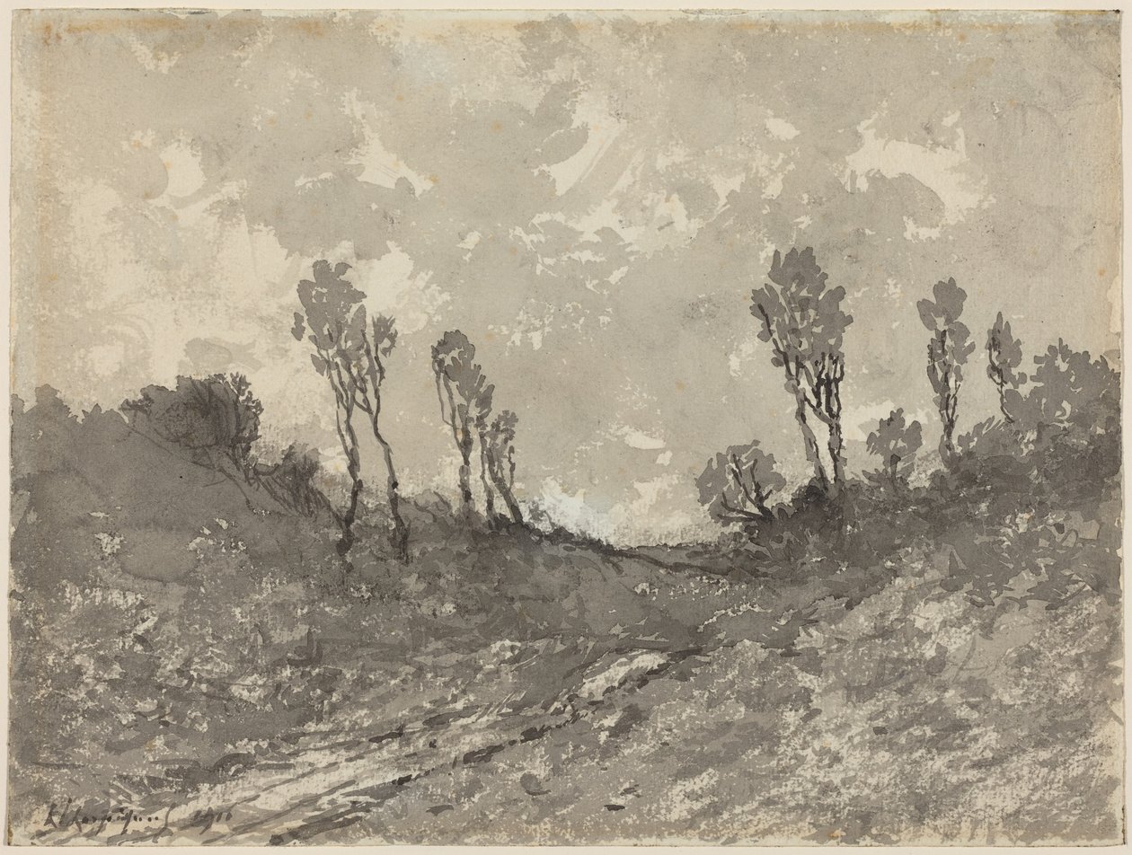 Straße bei Hérisson von Henri-Joseph Harpignies