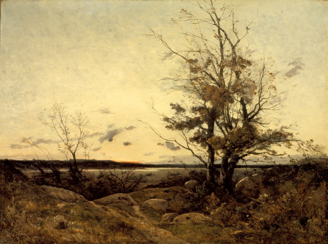 Sonnenuntergangslandschaft von Henri-Joseph Harpignies