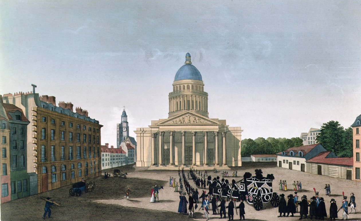 Trauerzug vor dem Pantheon, ca. 1815-20 von Henri (after) Courvoisier Voisin
