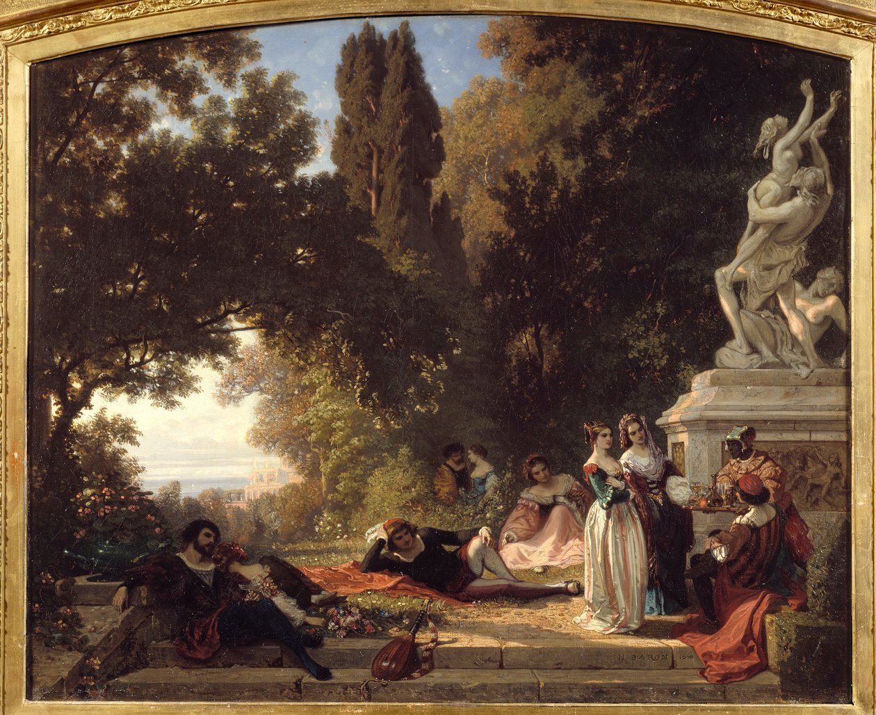 Sommerabend in Italien von Henri Baron
