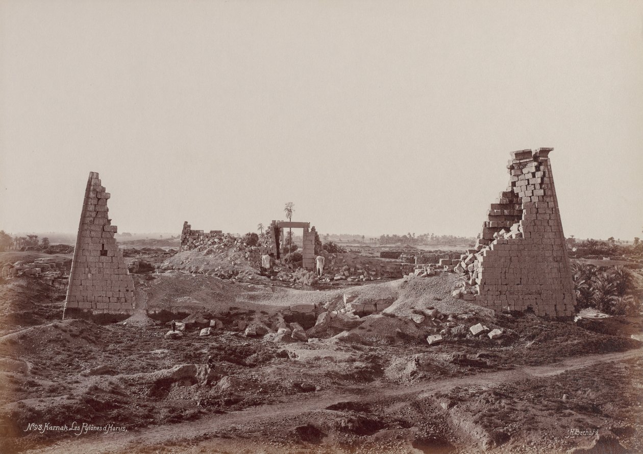 Karnak, Die Pylonen des Horus von Henri Béchard