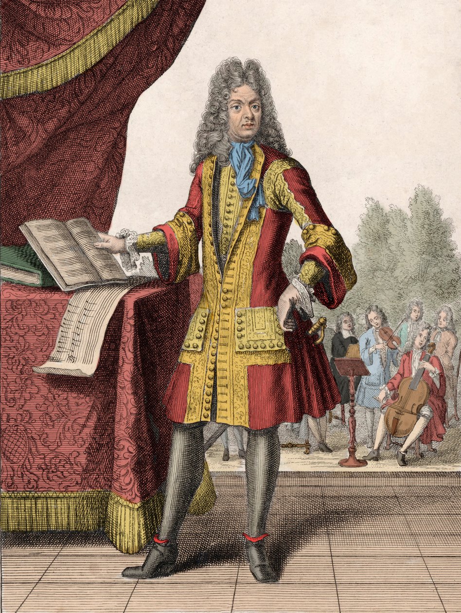 Porträt von Jean-Baptiste Lully (1632-1687) von Henri Bonnart