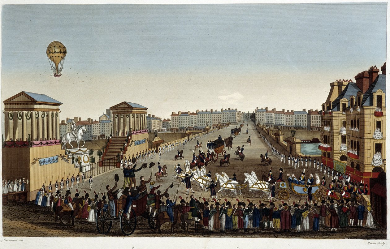 Einzug Seiner Majestät Louis XVIII in Paris von Henri Courvoisier Voisin