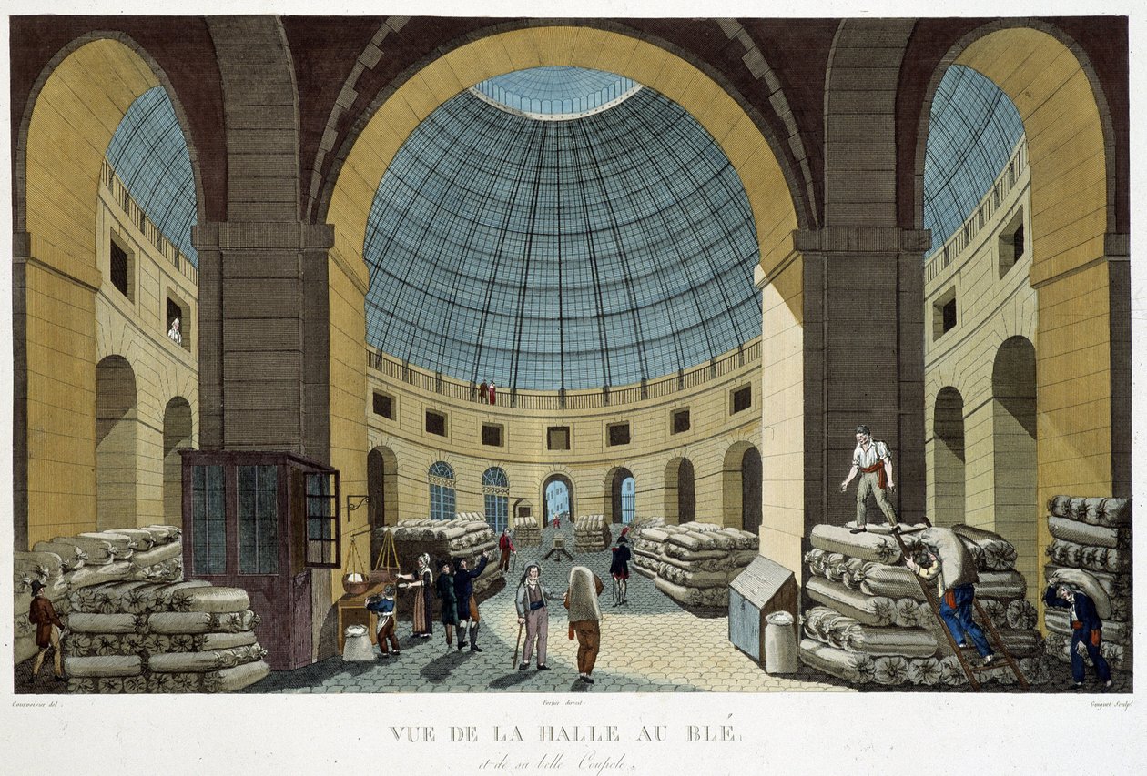 La Halle au blé - in „Vues de Paris“ von Henri Courvoisier Voisin