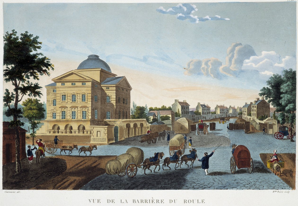 La barrière du Roule, ca. 1820 - in „Vues de Paris“ von Courvoisier von Henri Courvoisier Voisin