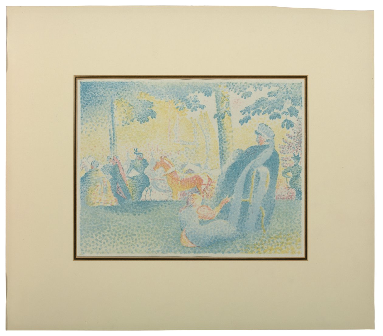 Les Champs Élysées, aus Pan, 1898 von Henri Edmond Cross