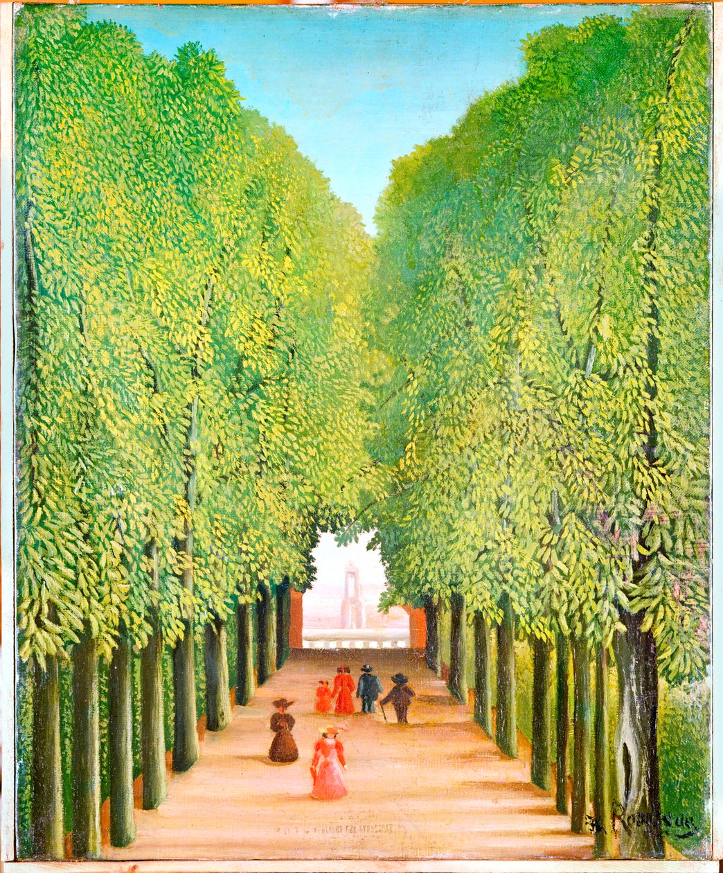 Allee im Park von Saint-Cloud von Henri Emilien Rousseau