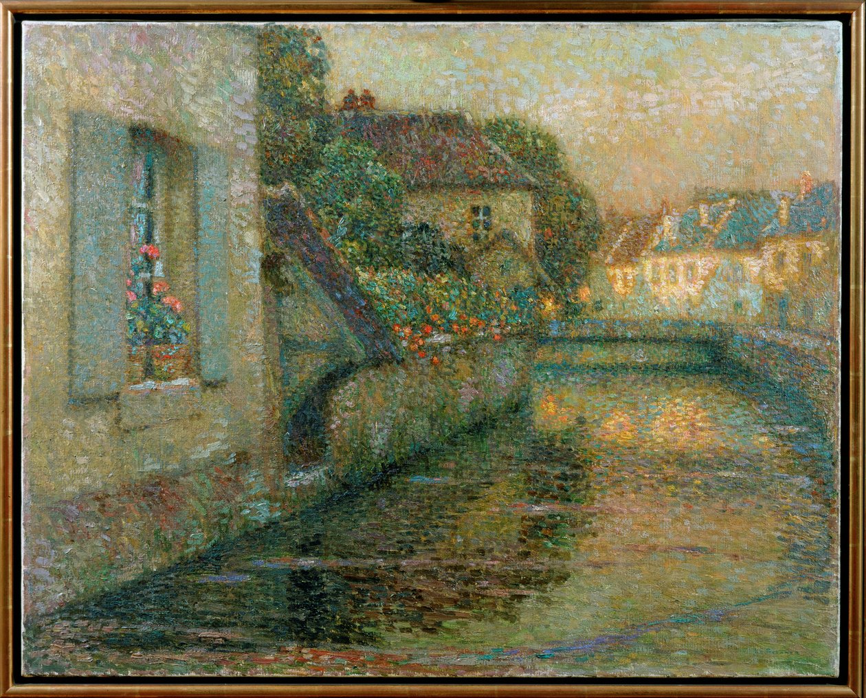 Die Brücke bei Gisors von Henri Eugene Augustin Le Sidaner