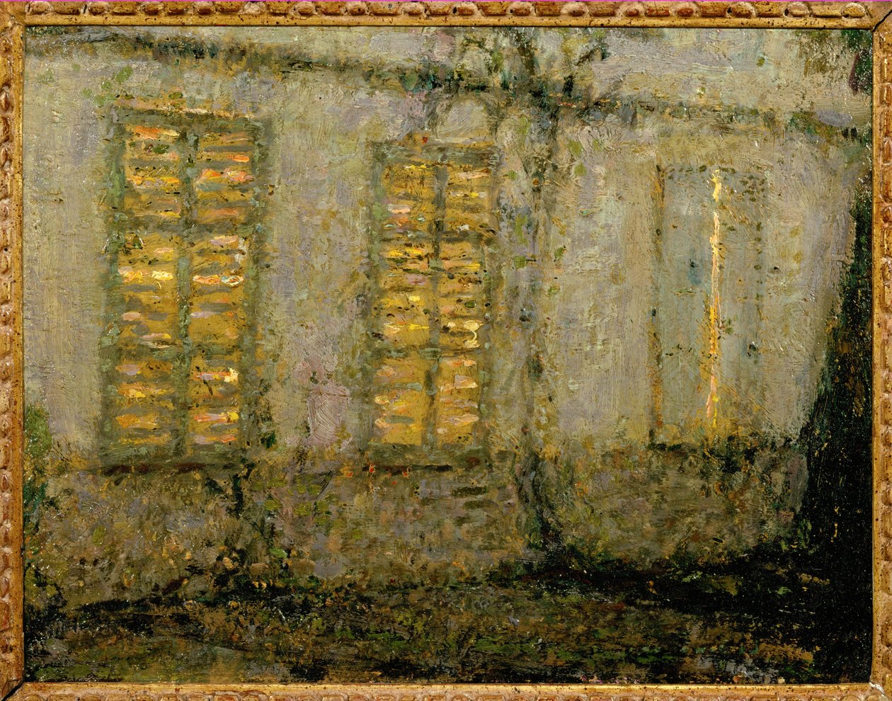 Die geschlossenen Fensterläden von Henri Eugene Augustin Le Sidaner