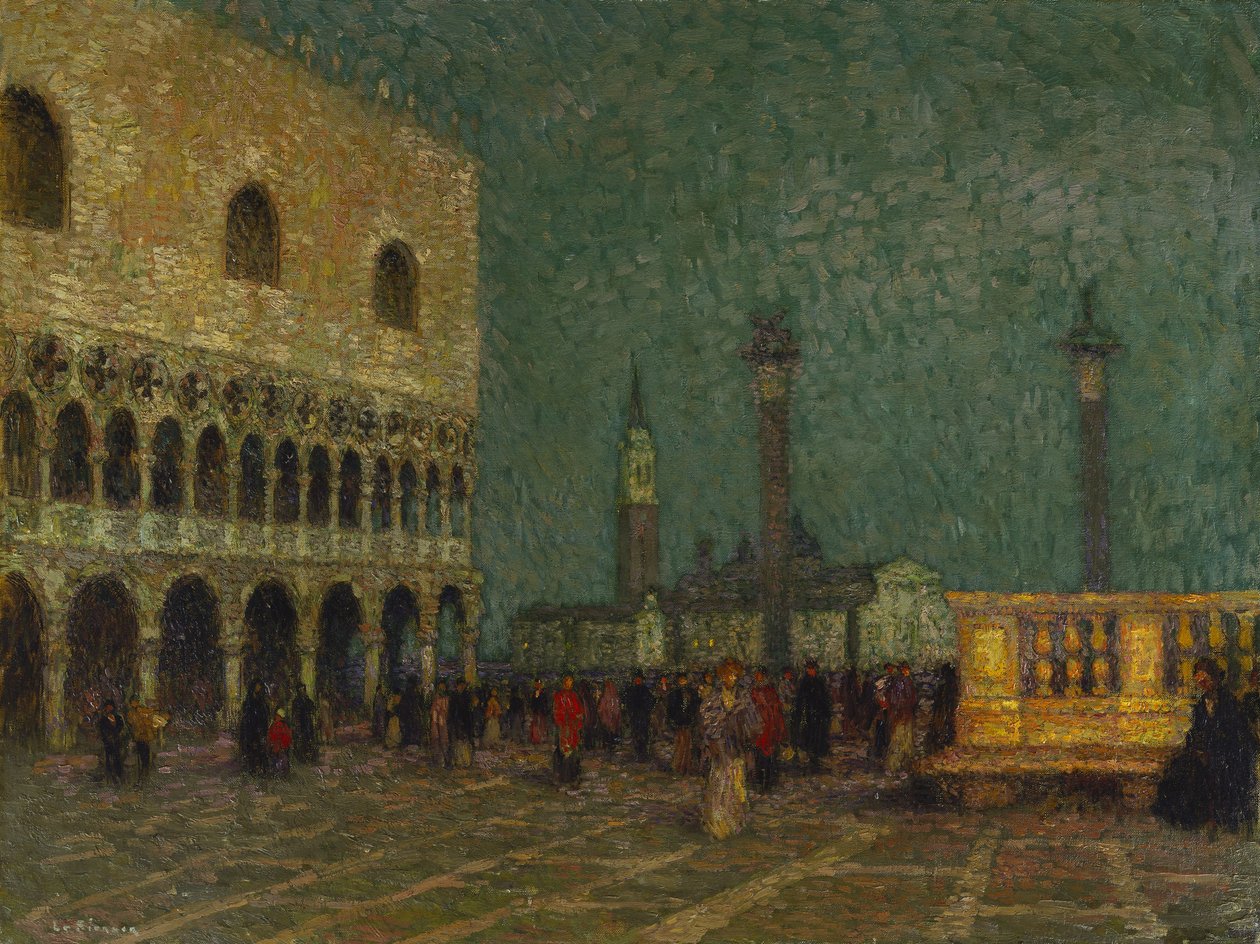 Venedig, Markusplatz, ca. 1914 von Henri Eugene Augustin Le Sidaner