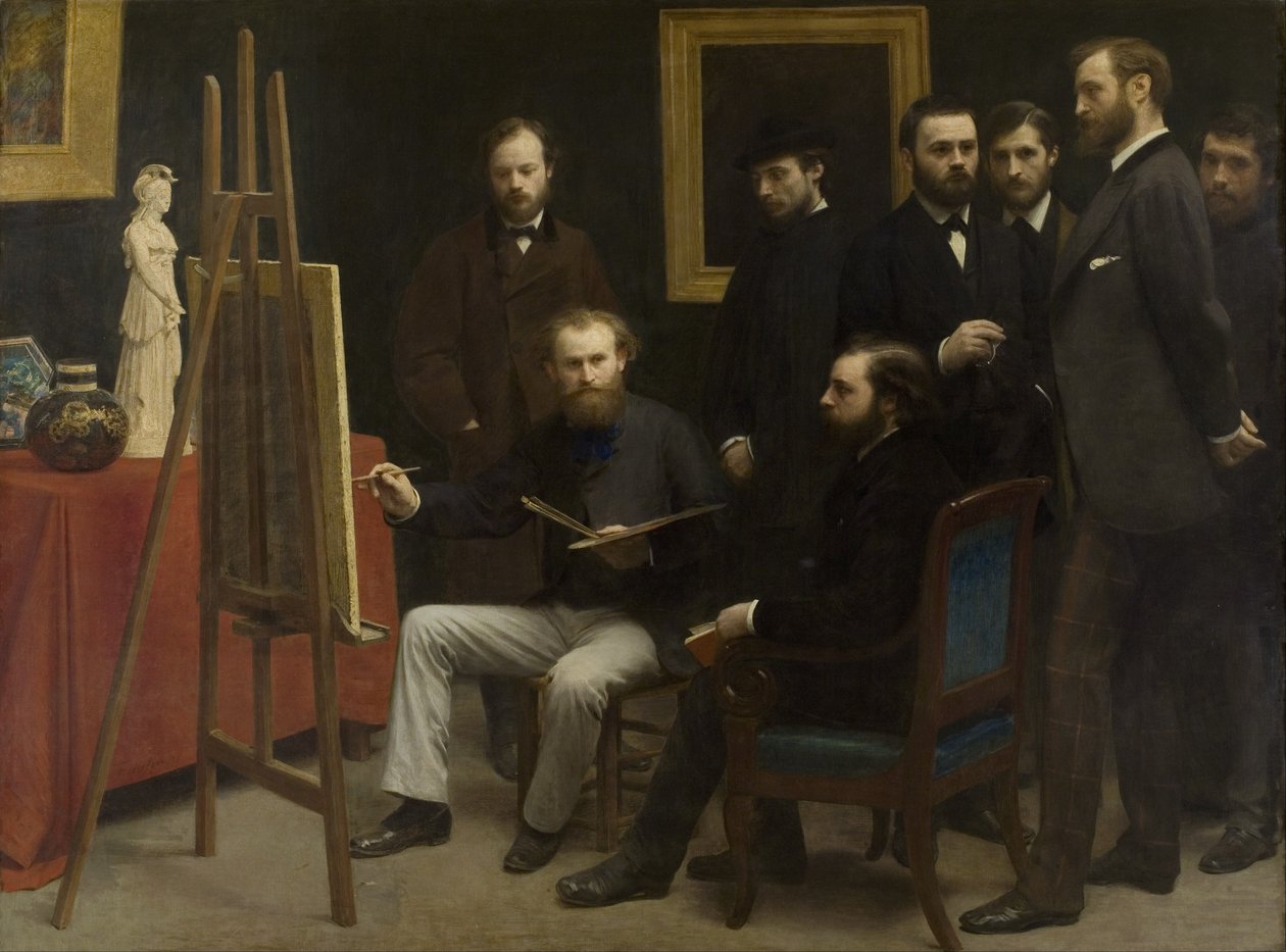 Ein Atelier in Les Batignolles von Henri Fantin-Latour