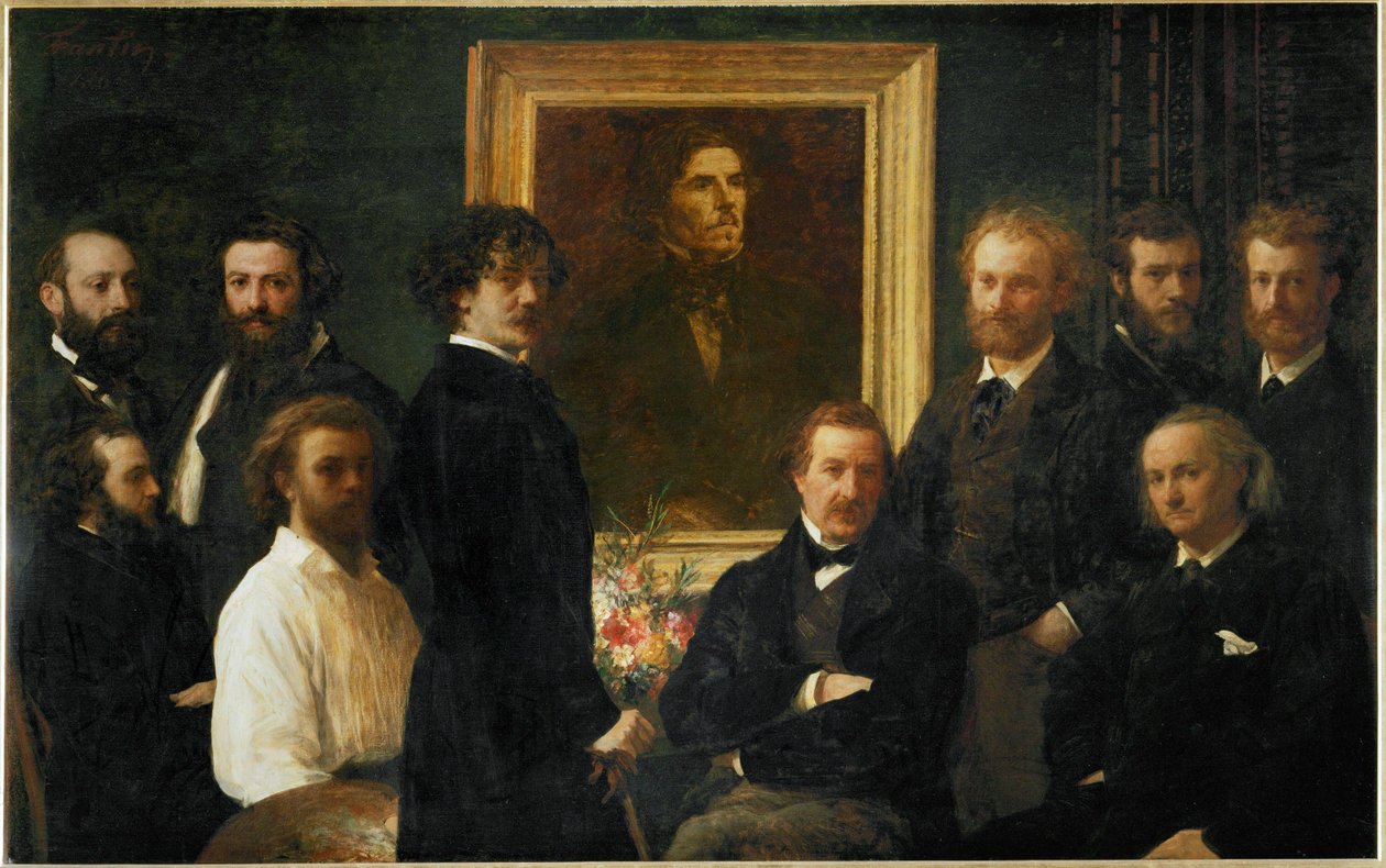 Hommage an Delacroix von Henri Fantin-Latour