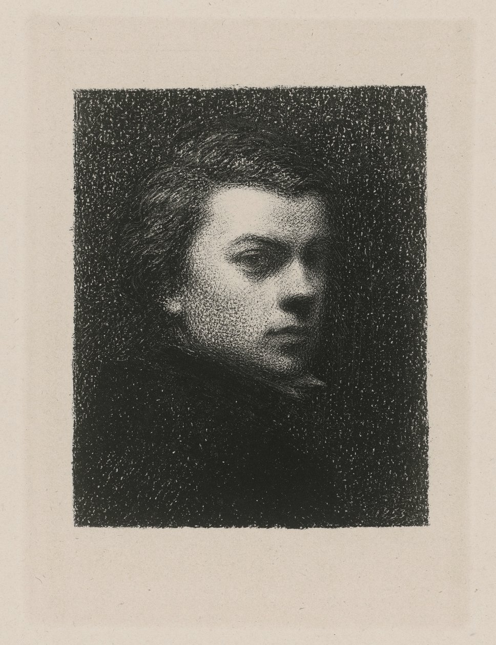 Selbstporträt im Alter von 17 Jahren von Henri Fantin-Latour
