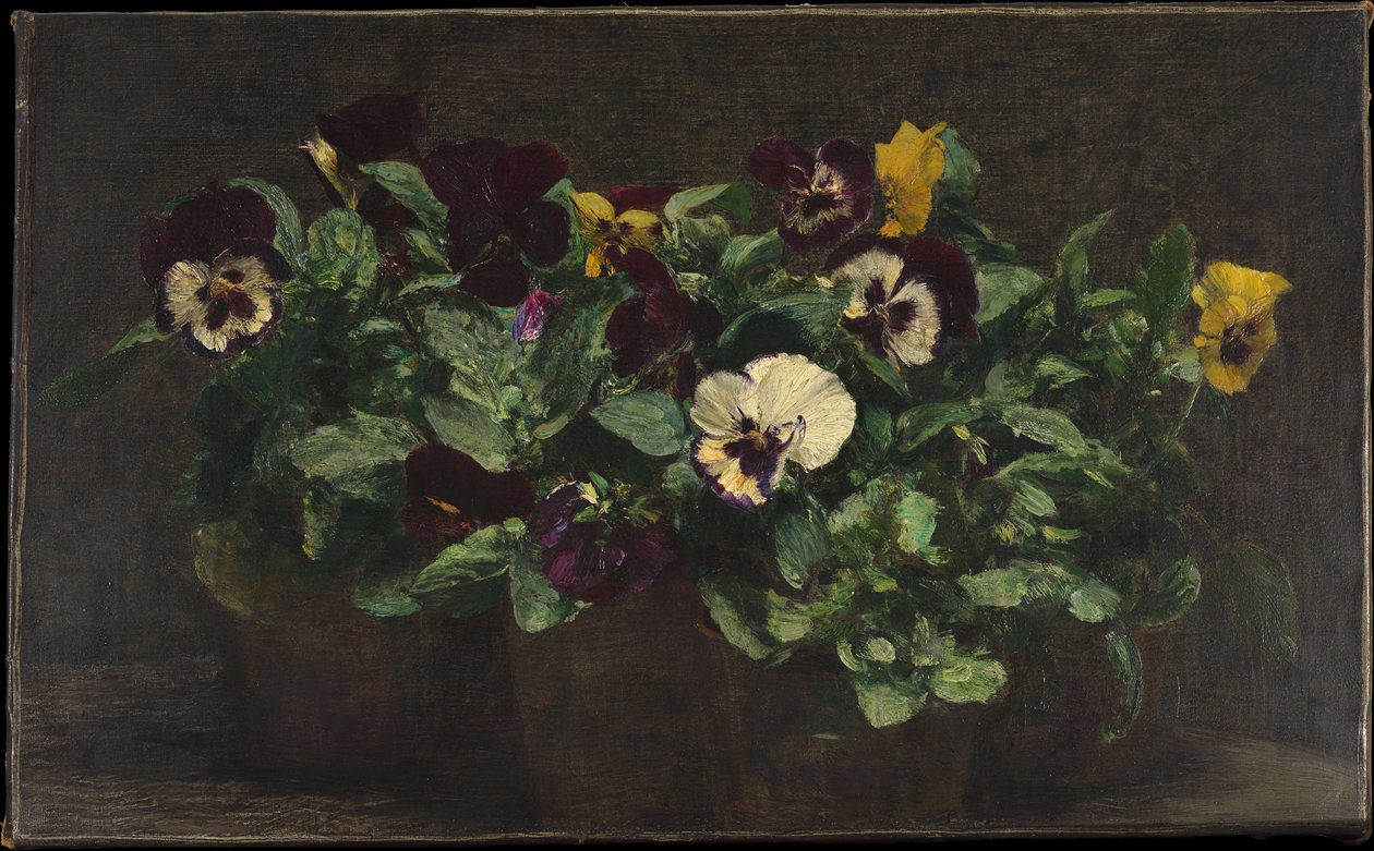 Stillleben mit Stiefmütterchen von Henri Fantin-Latour