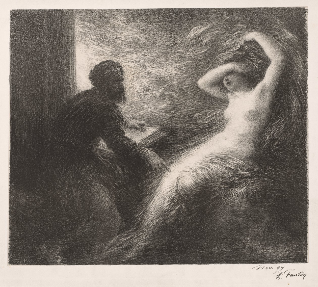 Die Beschwörung von Kundry von Henri Fantin-Latour