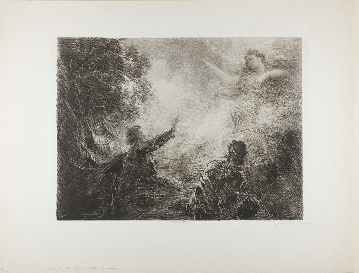 Die Fee der Alpen, erste Platte von Henri Fantin-Latour