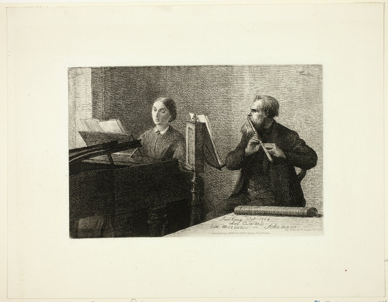 Ein Stück von Schumann von Ignace Henri Jean Fantin Latour