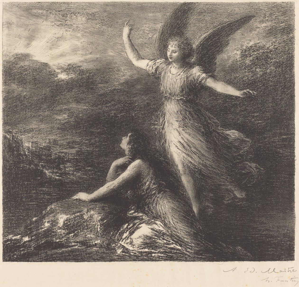 Debüt aus "Paradies und die Peri" (2. Platte) von Ignace Henri Jean Fantin Latour