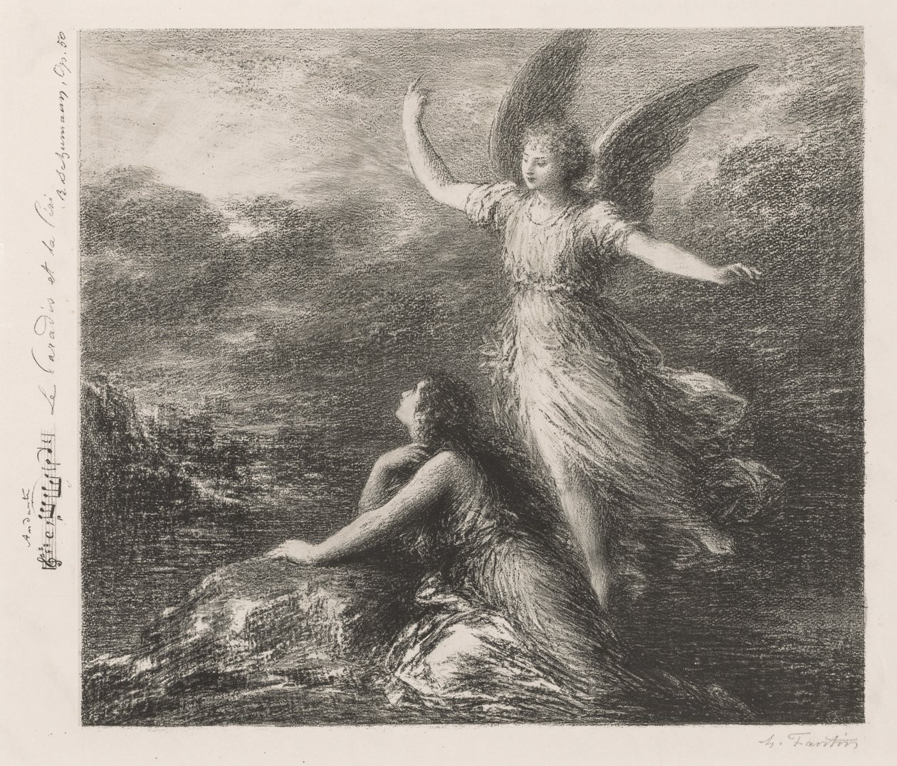 Debüt aus Paradies und die Peri (Zweite Platte) von Ignace Henri Jean Fantin Latour