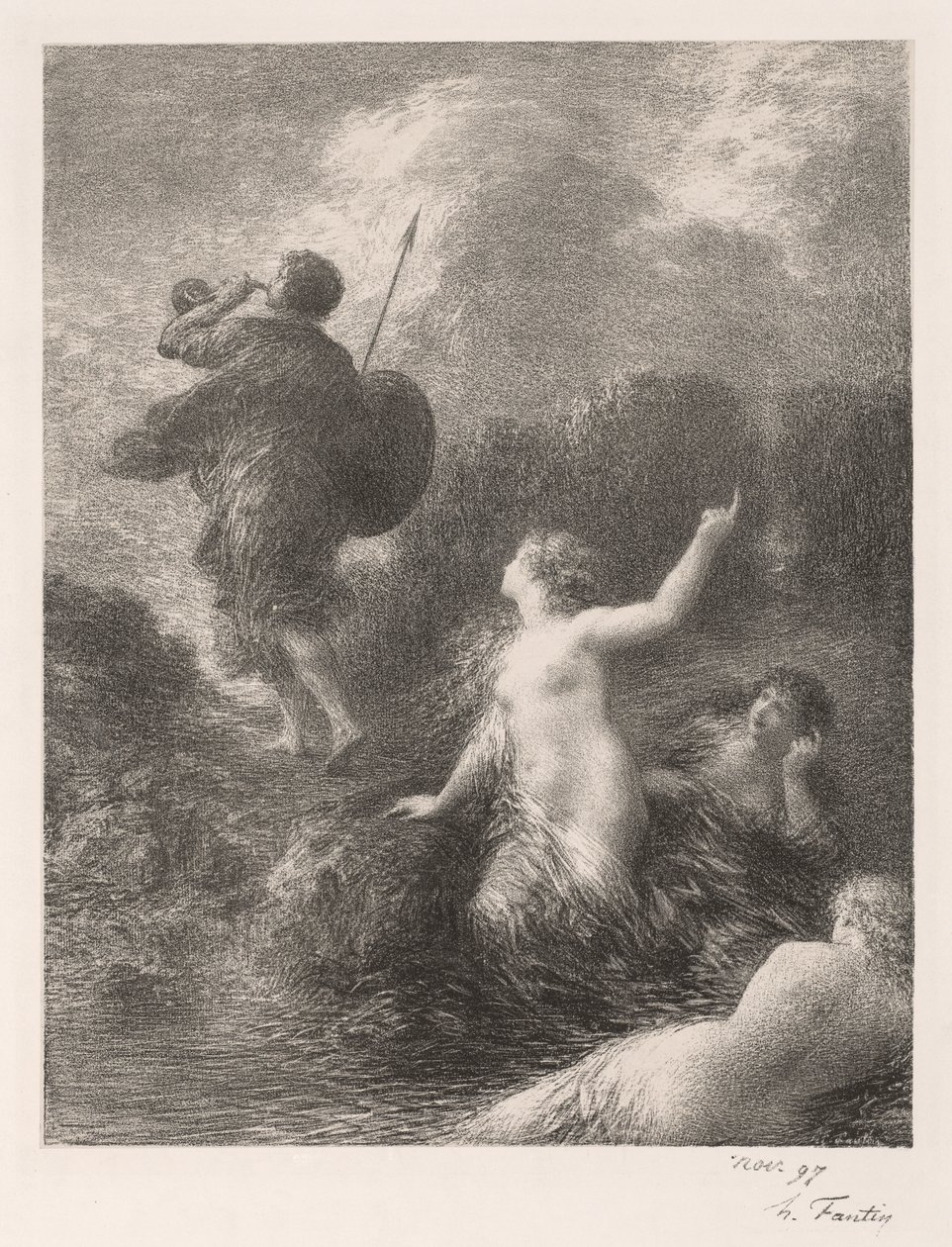 Götterdämmerung: Siegfried und die Mädchen von Ignace Henri Jean Fantin Latour