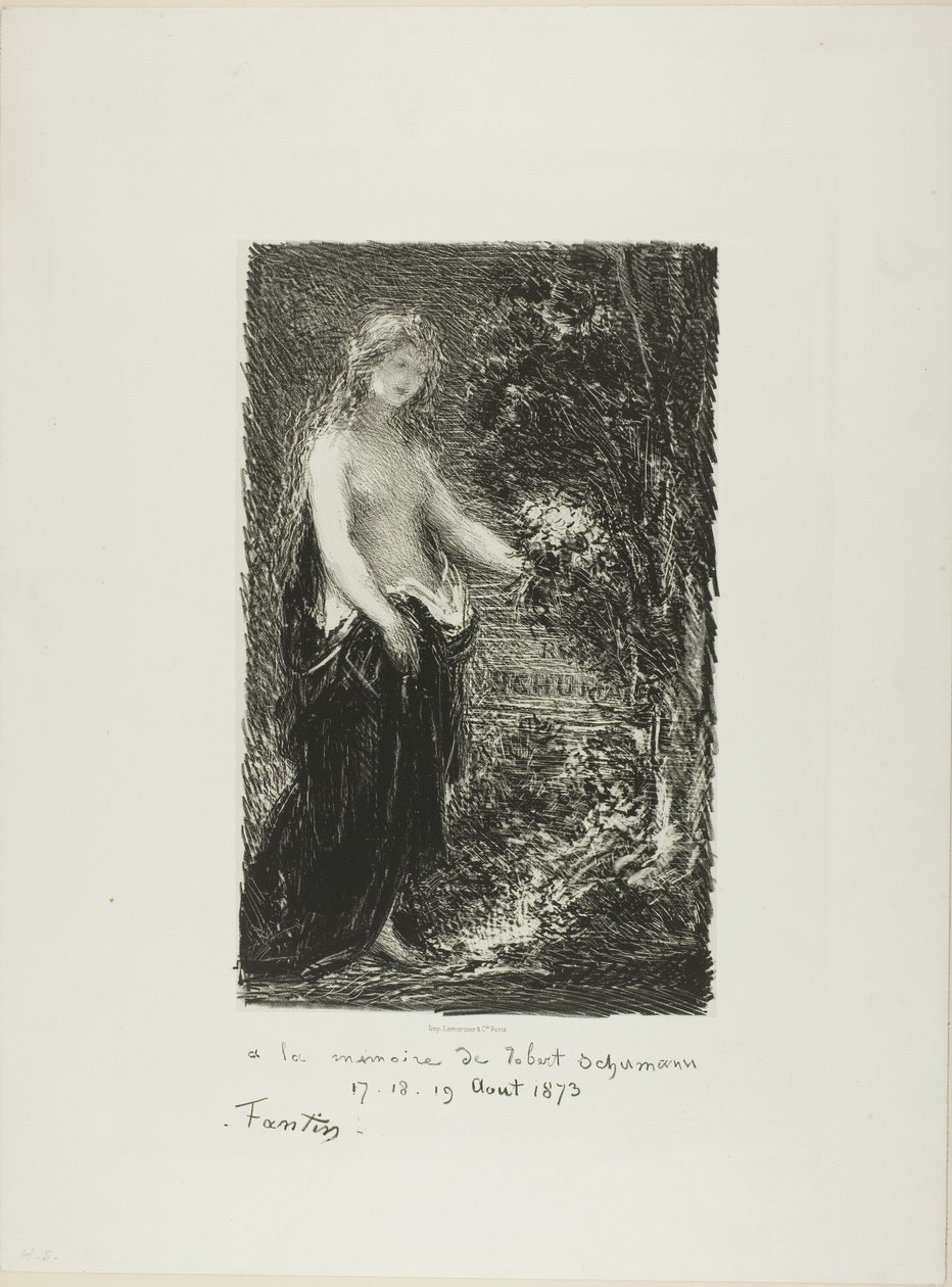 Zum Gedenken an Robert Schumann von Ignace Henri Jean Fantin Latour