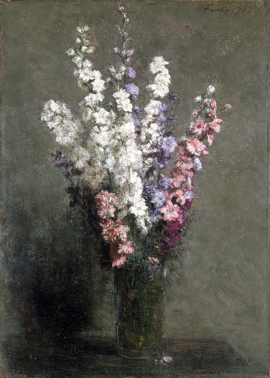 Rittersporn, 1871 von Ignace Henri Jean Fantin Latour