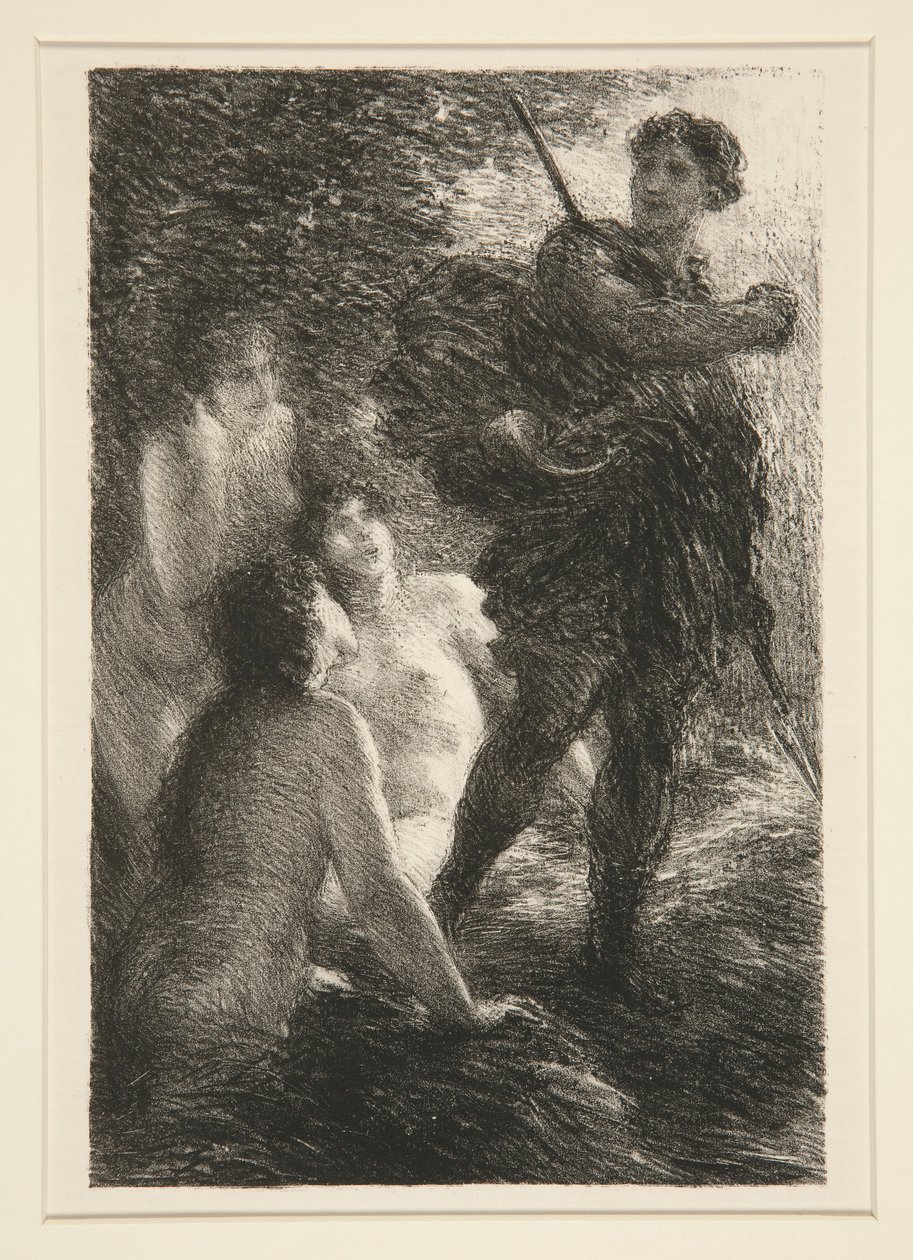 Die Götterdämmerung: Akt III, Siegfried und die Rheintöchter von Ignace Henri Jean Fantin Latour