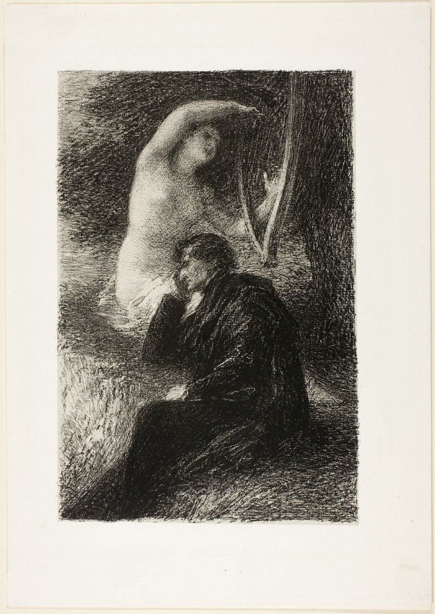 Lélio: Die Äolische Harfe, aus Hector Berlioz, sa vie et ses oeuvres von Ignace Henri Jean Fantin Latour