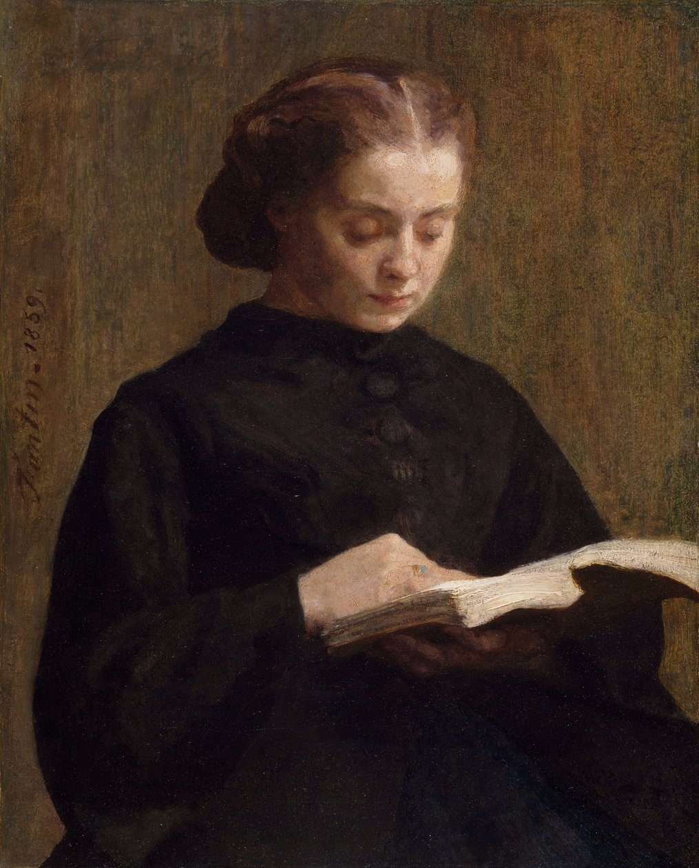 Porträt von Mademoiselle Marie Fantin-Latour, 1859 von Ignace Henri Jean Fantin Latour